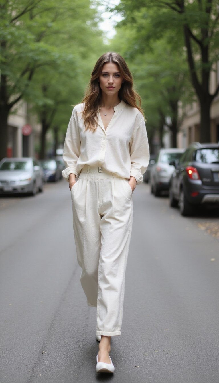 Minimal Monochrome Linen Look In Neutrals