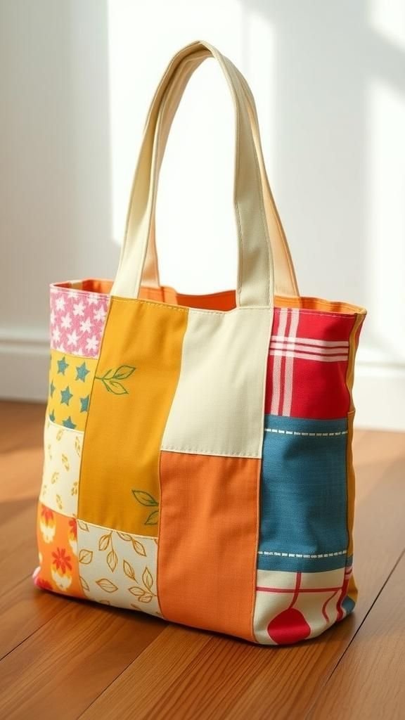 Patchwork tote bag: small but very useful