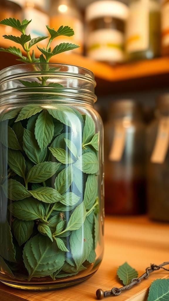 Dry herb storage jar with breathable lid insert