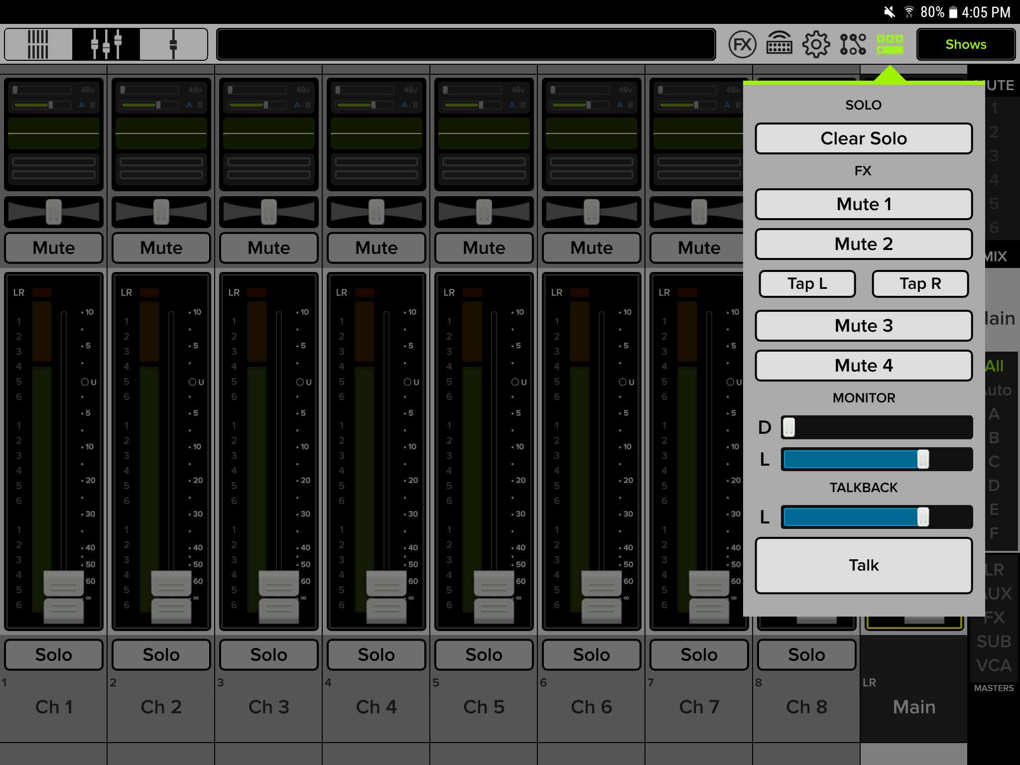 Master Fader