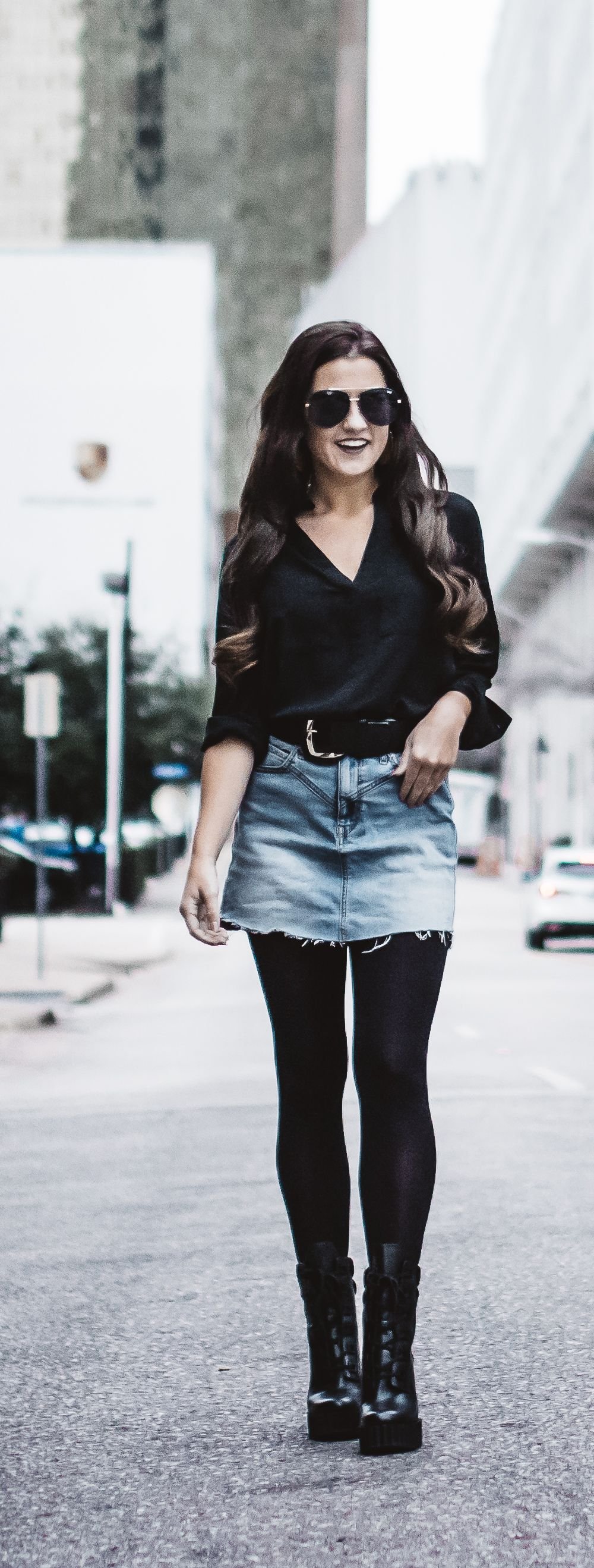 How To Style A Denim Skirt In The Winter • The Perennial Style | Dallas Fashion Blogger How To Style A Denim Skirt In The Winter • The Perennial Style | Dallas Fashion Blogger - jean skirt outfits winter
