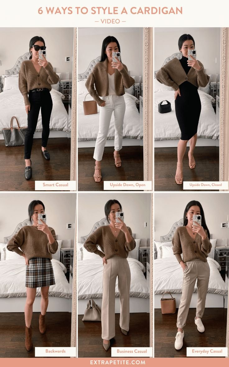 Unique Ways to Style a Cropped Cardigan - Petite Style Unique Ways to Style a Cropped Cardigan - Petite Style - tan cardigan outfit