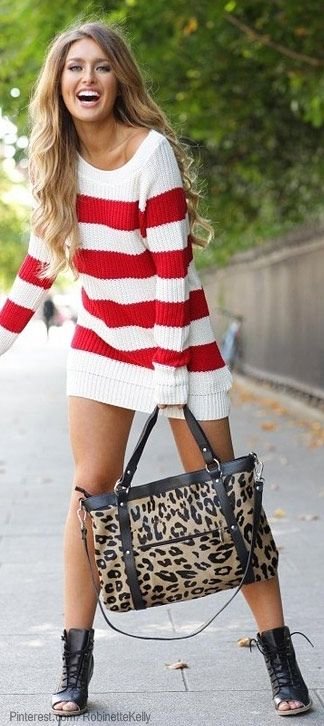 STREET STYLE CHIC STREET STYLE CHIC - red cardigan outfit