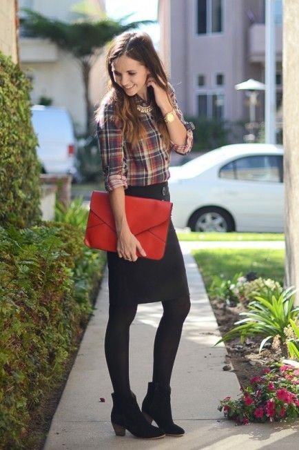 skirt with tights outfit