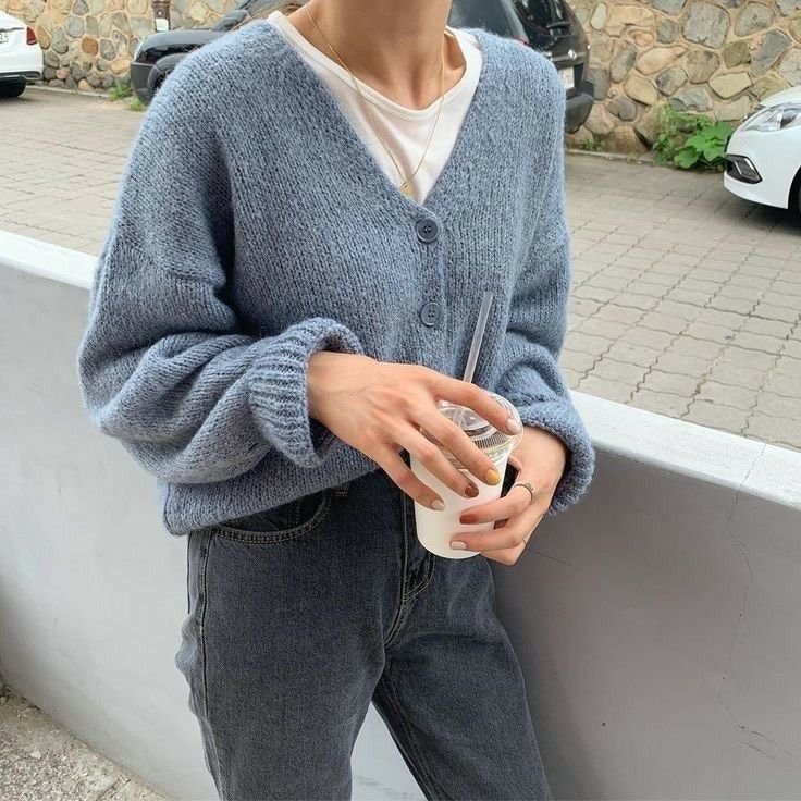 ༘ ➳┊ ༘ ➳┊ - navy blue cardigan outfit
