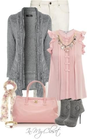 pink and grey outfit pink and grey outfit - pink cardigan outfit