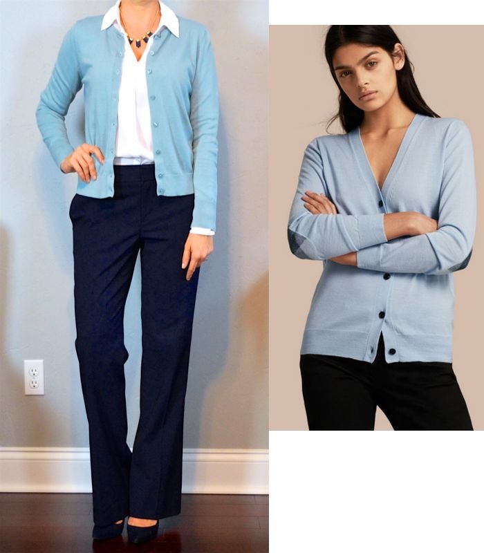 outfit post: blue cardigan, white button down shirt, navy pants (Outfit Posts) outfit post: blue cardigan, white button down shirt, navy pants (Outfit Posts) - navy blue cardigan outfit