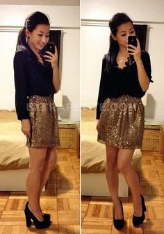 58 New Years :) ideas | style, fashion, outfits 58 New Years :) ideas | style, fashion, outfits - gold skirt outfit