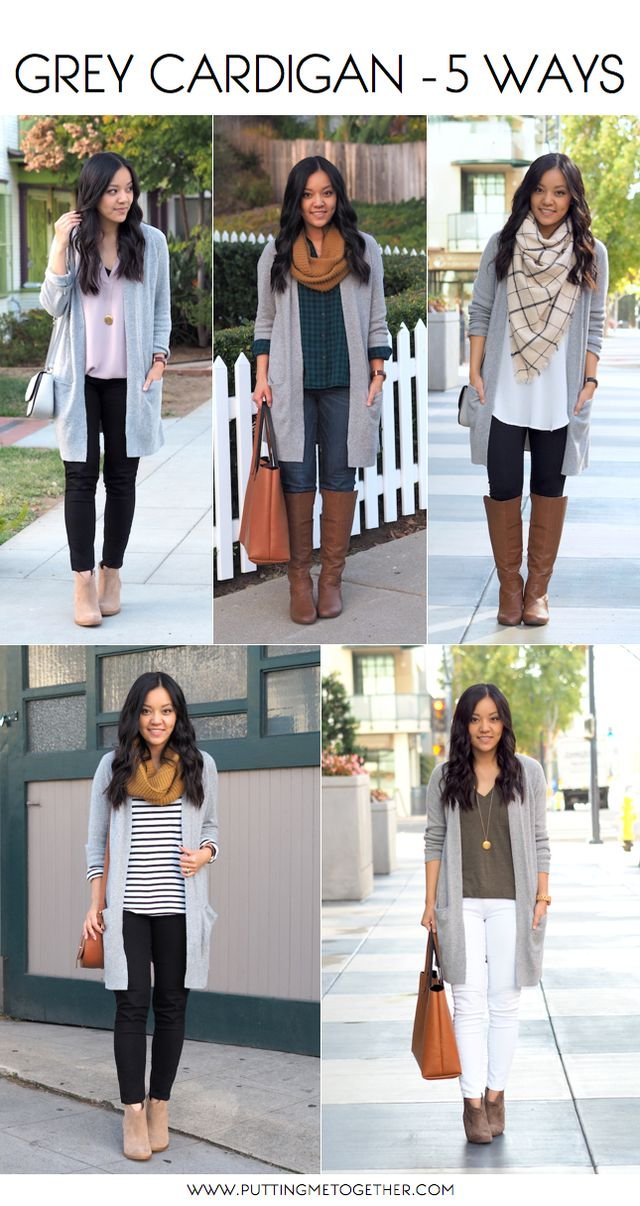 5 Outfits With a Grey Cardigan (Putting Me Together) | Outfits with grey cardigan, Cardigan outfits, Cute outfits 5 Outfits With a Grey Cardigan (Putting Me Together) | Outfits with grey cardigan, Cardigan outfits, Cute outfits - long cardigan outfit