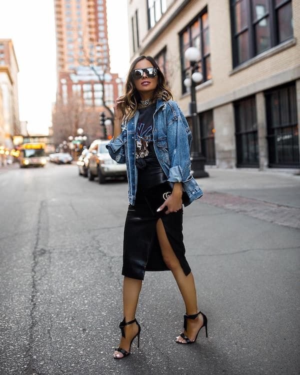 92 Amazing Leather Pencil Skirt Outfit Ideas To Wear In 2023 92 Amazing Leather Pencil Skirt Outfit Ideas To Wear In 2023 - long leather skirt outfit