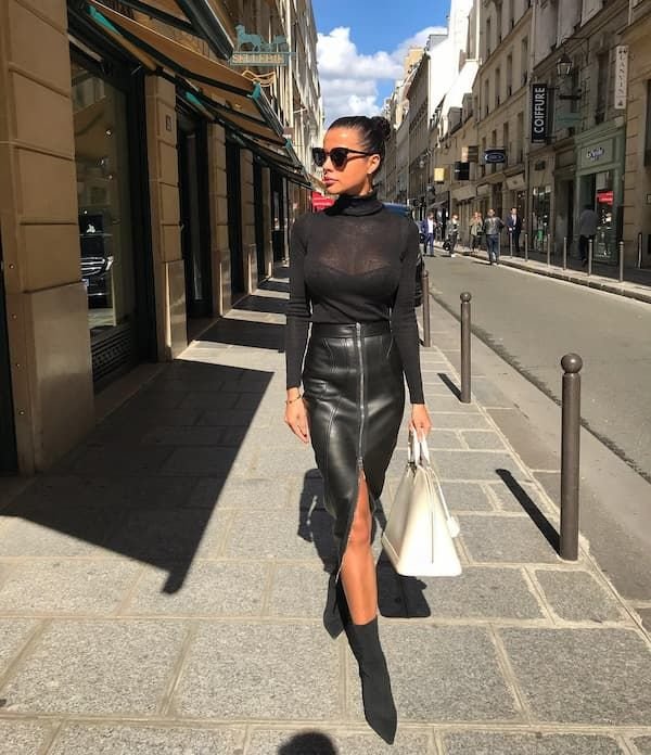 92 Amazing Leather Pencil Skirt Outfit Ideas To Wear In 2023 92 Amazing Leather Pencil Skirt Outfit Ideas To Wear In 2023 - short leather skirt outfit