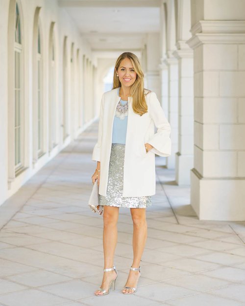 Today's Everyday Fashion: What To Wear To A Holiday Office Party — J's Everyday Fashion Today's Everyday Fashion: What To Wear To A Holiday Office Party — J's Everyday Fashion - sparkly skirt outfit