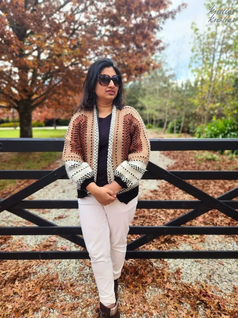 Maya Hexagon Cardigan – Free Pattern! - KnitterKnotter Maya Hexagon Cardigan – Free Pattern! - KnitterKnotter - beige cardigan outfit