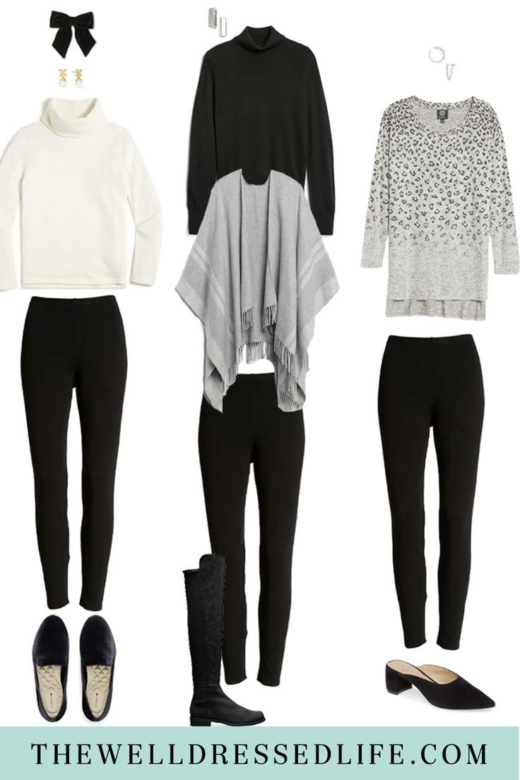 How to Dress Up Leggings for the Holidays How to Dress Up Leggings for the Holidays - black leggings outfit winter
