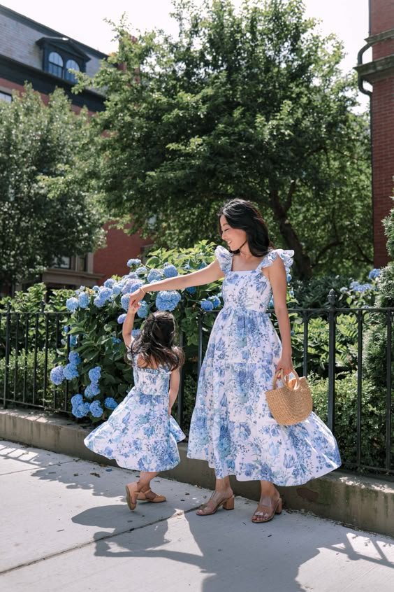 Mommy and Me Easter Floral Dresses
