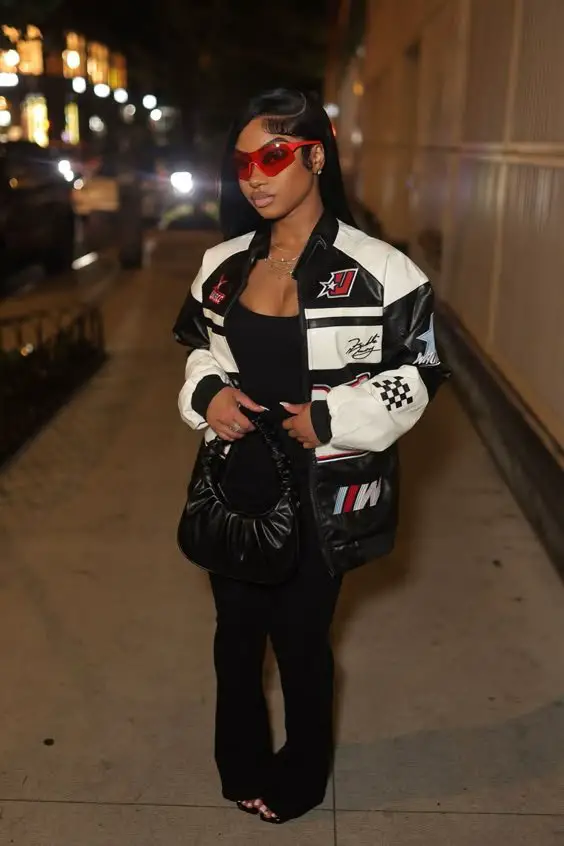 Women's Racing Flag Bomber Jacket