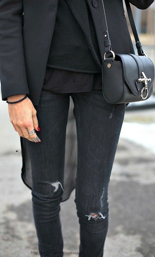 Style tracker Style tracker - black cardigan outfit