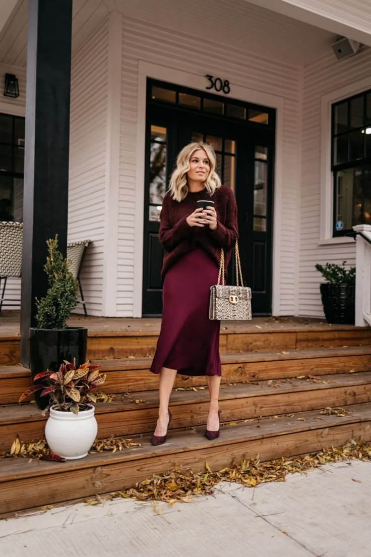 MONOCHROMATIC WORK OUTFITS – One Small Blonde | Dallas Fashion Blogger MONOCHROMATIC WORK OUTFITS – One Small Blonde | Dallas Fashion Blogger - oversized sweater and skirt outfit