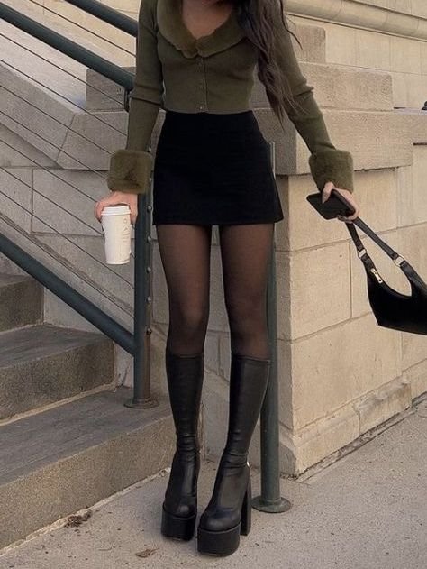 city girl fall fit city girl fall fit - black mini skirt outfit winter