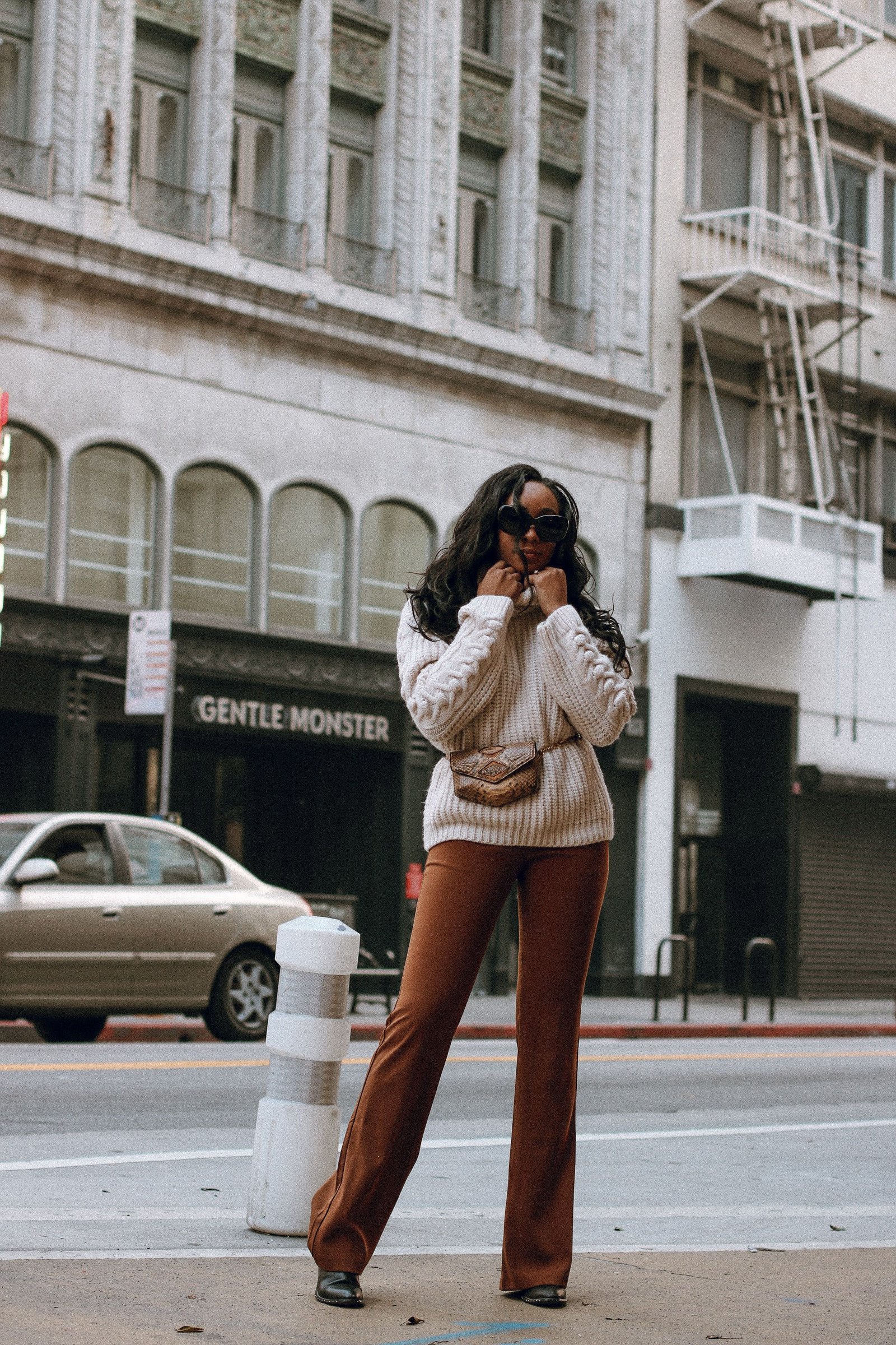 Oversized Knits and Flares | A Fall Uniform - Simply Tandya Oversized Knits and Flares | A Fall Uniform - Simply Tandya - brown flare leggings outfit